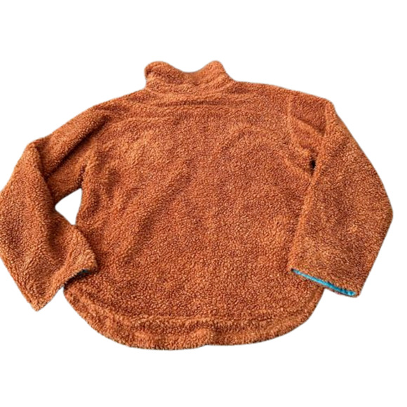 Free People We The Free Med Burnt Orange This and That Cardi Sherpa Jacket NWOT - Picture 2 of 11